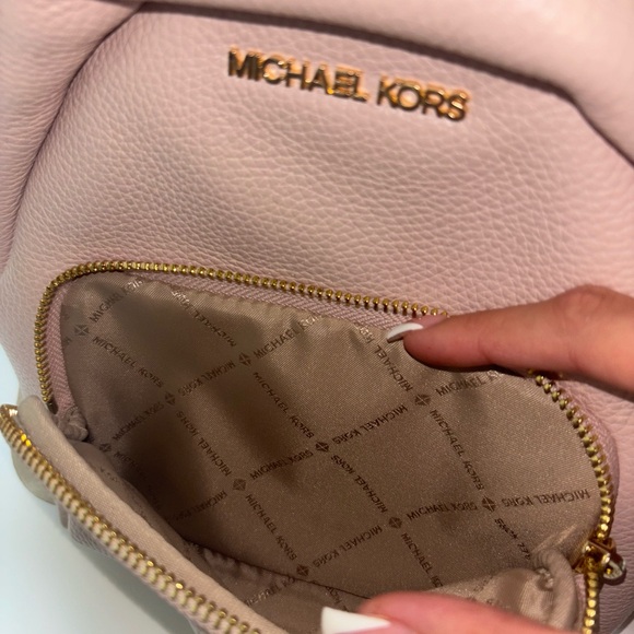 Michael Kors Blush Leather Backpack - Picture 7 of 8